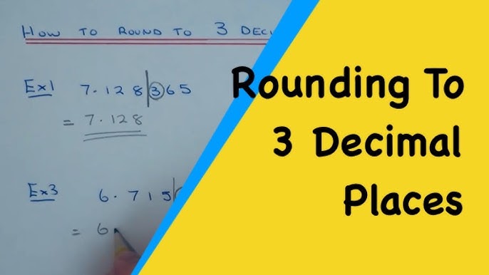 ROUNDING OFF A NUMBER TO TWO DECIMAL PLACES 