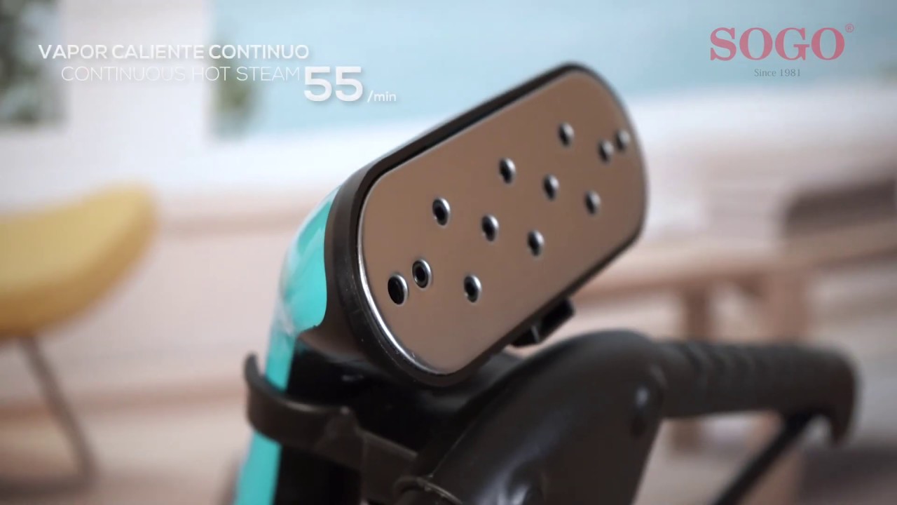 SOGO PLA-SS-6335 - PLANCHA DE VAPOR VERTICAL | GARMENT STEAMER 1800W -  YouTube