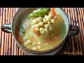 Sopa amarilla de garbanzos