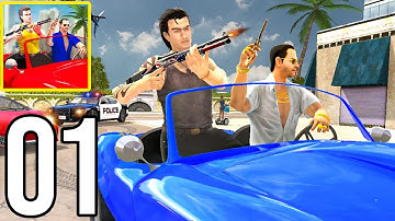 Auto Theft Grand Wars: Open World Action Games - Gameplay Walkthrough Part 1 (iOS, Android)