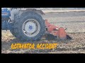 Rotavator live accident | Ford 3630