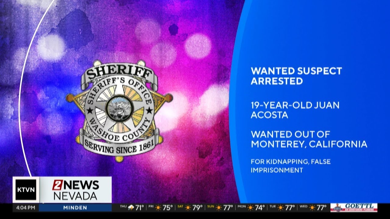 Reno traffic stop leads to arrest of fugitive wanted for kidnapping ...