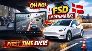 You’re NOT Allowed to Do This in Denmark… So I Did It with FSD 😈