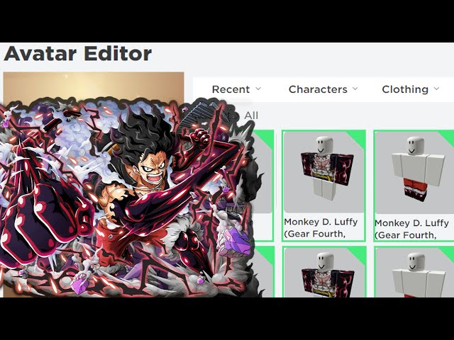 ROBLOX AVATAR: Luffy Gear 4(Wano Version)