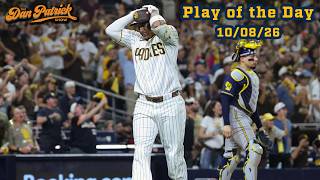 Play of the Day: Garrett Mitchell robs Manny Machado of a game-tying home run | 10/8/26