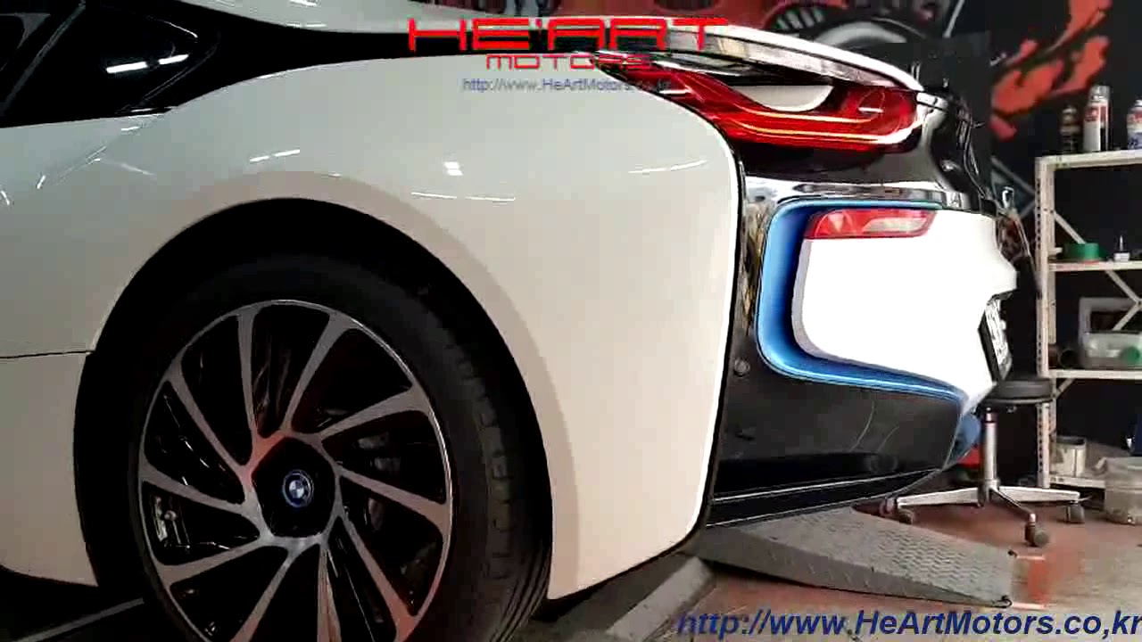 BMW i8 HE'ART EXHAUST SYSTEM (loud type)히아트 라우드타입 배기 시스템 YouTube
