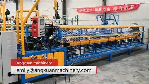 Angxuan 6m width double wire automatic chain link fence machine