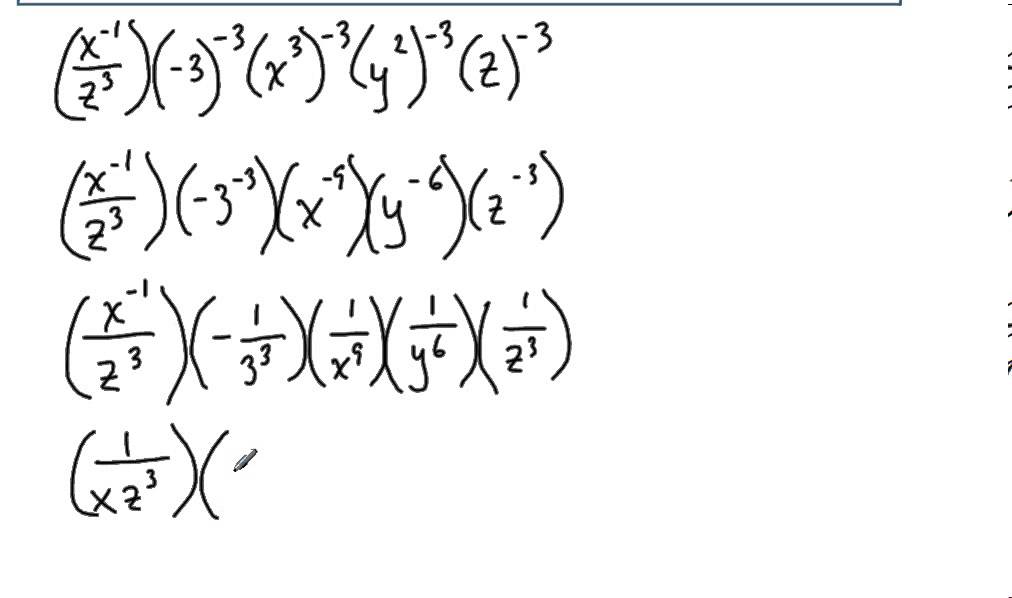 Use Power Rules To Simplify Expressions With Negative Exponents Module 6 Youtube Use Power Rules To Simplify Expressions With Negative Exponents Module 6 Youtube