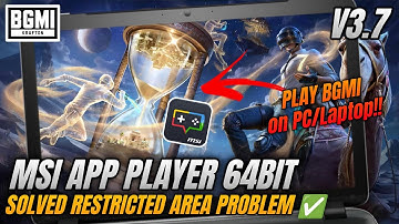 How To Play BGMI on Emulator | Msi App Player Pie 64bit Latest Update ✅ BGMI 3.7 | Vormir Gaming