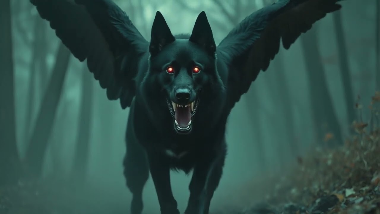 Black Raven Dog - Barghest on North Yorkshire Moors