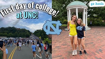 FIRST DAY OF COLLEGE CLASSES VLOG (UNC) *freshman year*