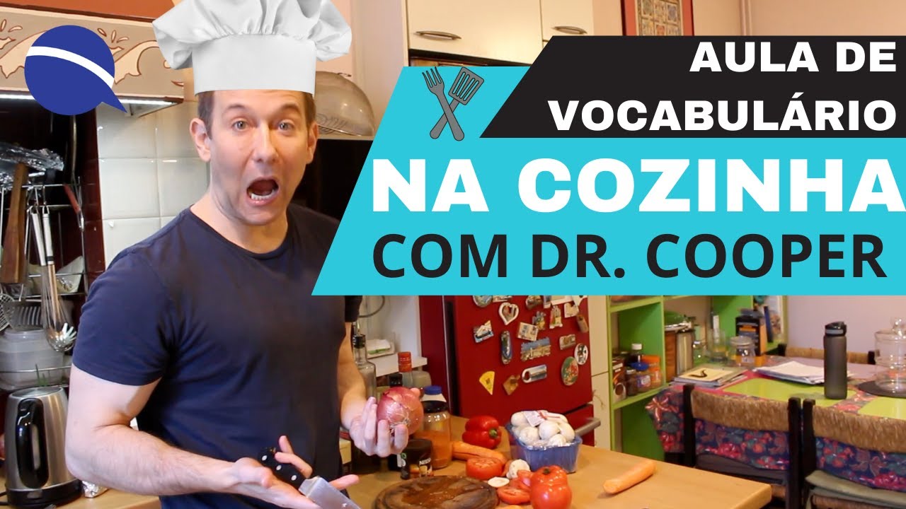 Na cozinha com Dr. Cooper: aula de vocabulário