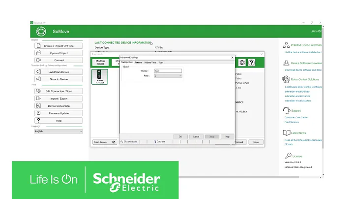 Connect SoMove to Altivar Process Drive via Ethernet TCP/IP or Profinet | Schneider Electric