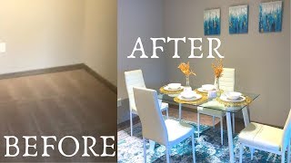 DECORATE MY APARTMENT ON A BUDGET | DINING ROOM | AMAZON AND DOLLAR TREE