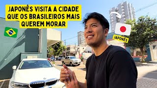 Japonês visita a melhor cidade para morar no Brasil.