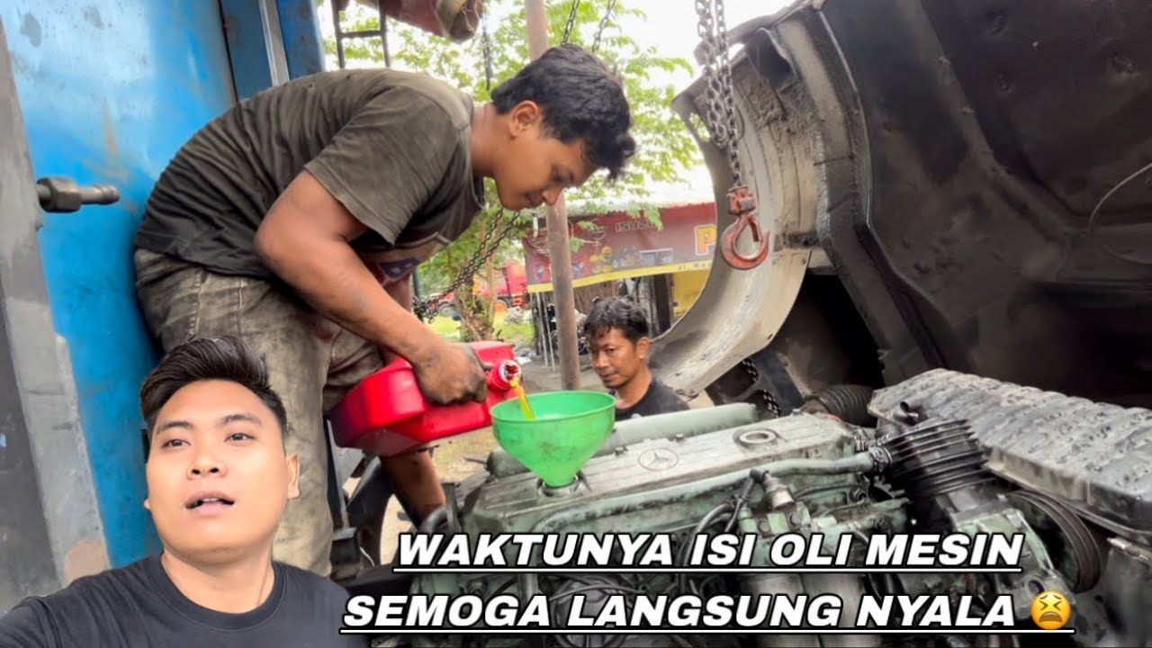 WAKTUNYA ISI OLI MESIN SEMOGA MENYALA 🙈