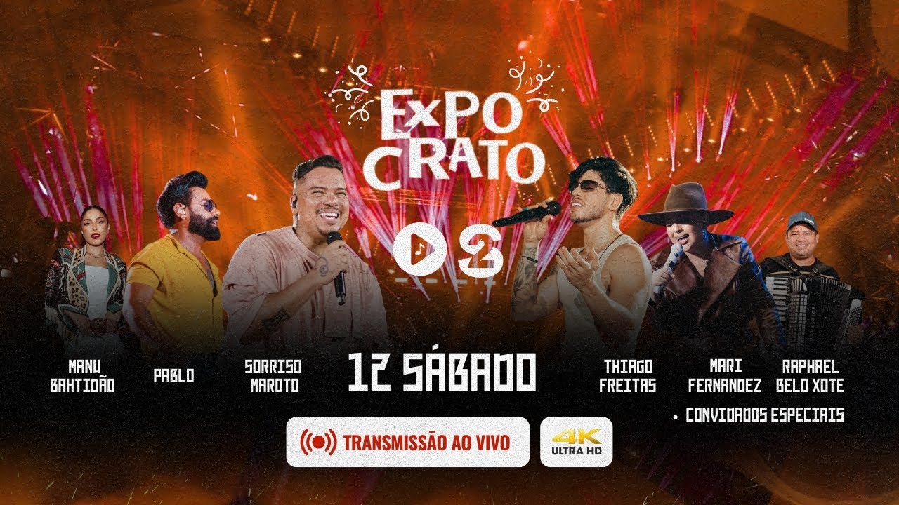 1° DIA DE EXPOCRATO - 12/07/2025 (🔴AO VIVO)