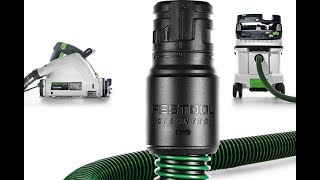 How to replace the tool-end connector on a Festool hose