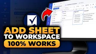 How To Add Sheet To Workspace in Smartsheet (𝟮𝟬𝟮𝟲) | 100% WORKS | NO Yapping, To The Point & EASY!