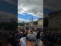 View at Buckingham palace Guard of owner activity in morning