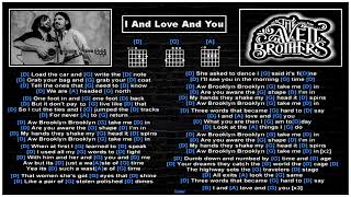 Video thumbnail of "The Avett Brothers - I And Love And You  [Guitar chords & lyrics]"