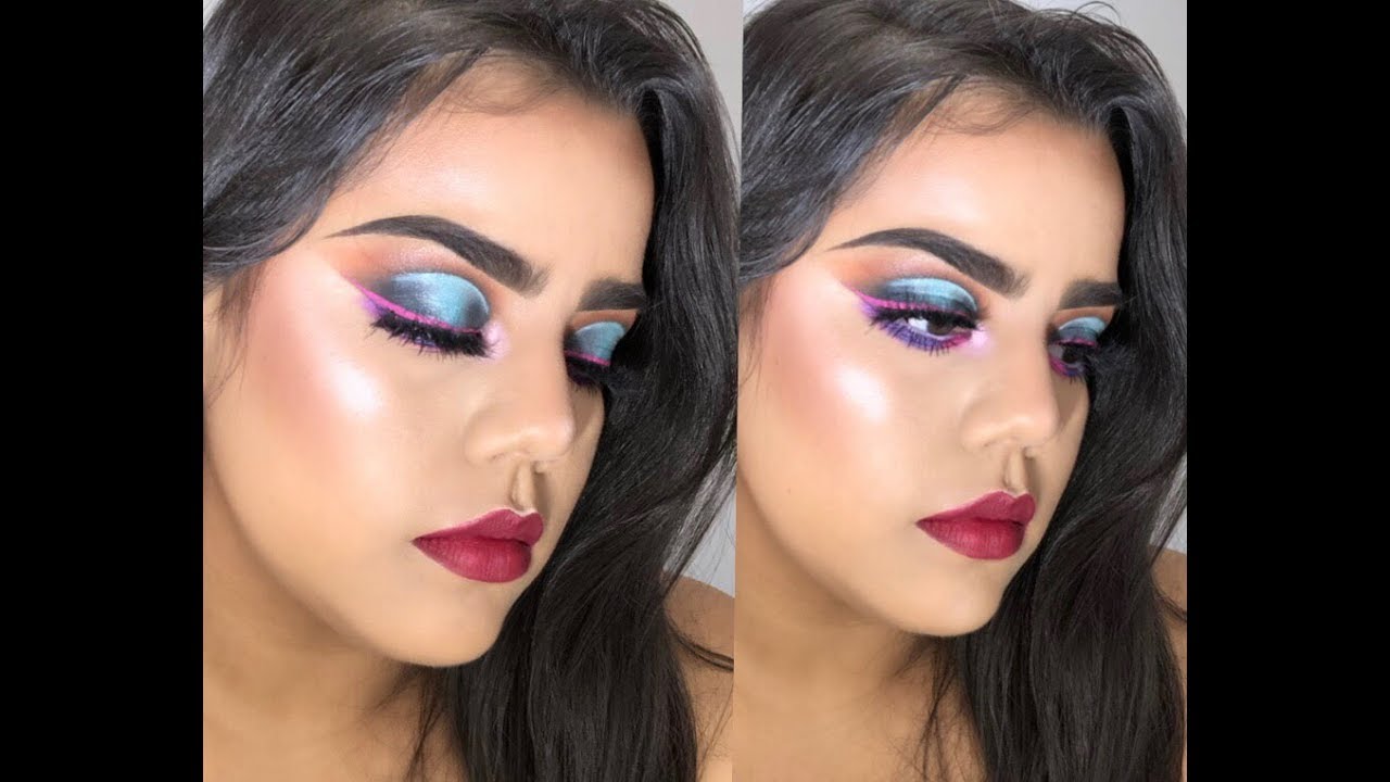 Super colorful makeup tutorial 🌈