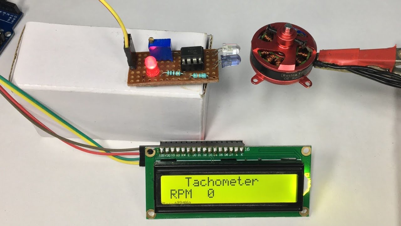 DIGITEN 4 Digital LED Tachometer RPM Speed Meter+Hall Proximity Switch