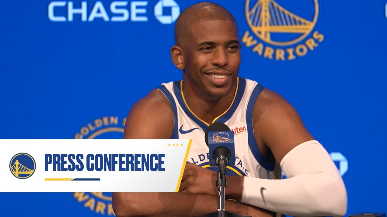 NBA media day: Chris Paul in a Warriors jersey - Golden State Of Mind