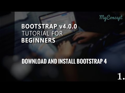 Download and Install Bootstrap 4 - MyConcept