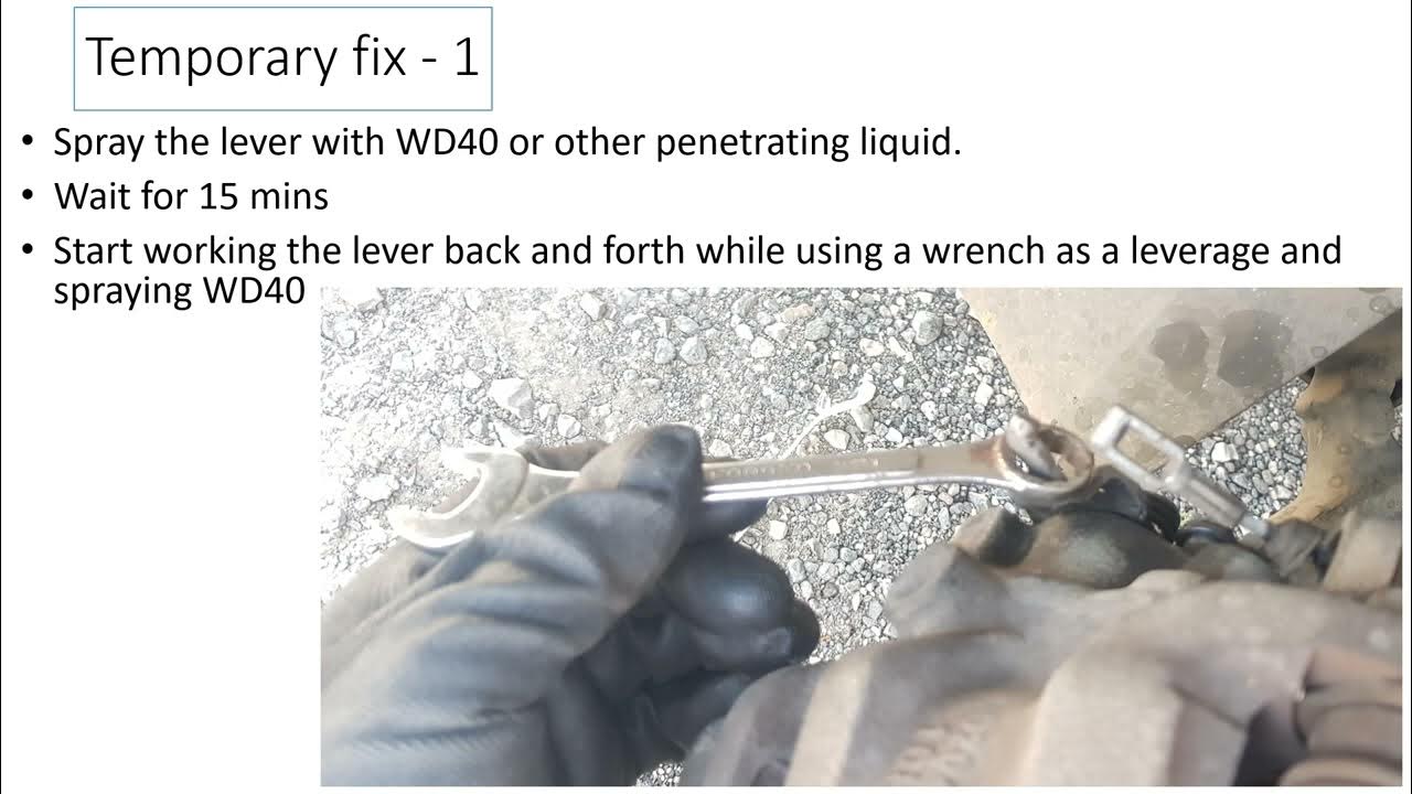 Citroen C5 loose handbrake lever YouTube