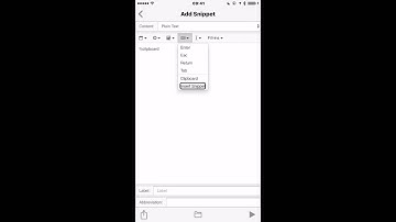 problems wiht text expander  touch and not seeing snippet dialogue