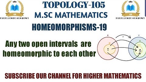 Any two open intervals are homeomorphic | any two open intervals in usualTopology are homeomorphic