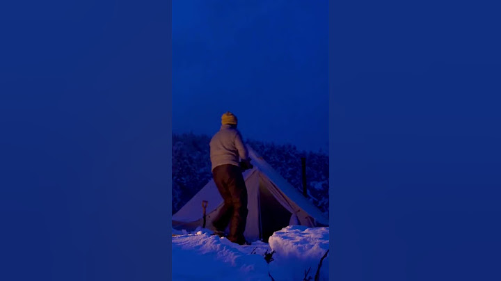 Kar Kış Huzur #kamp #bushcraft