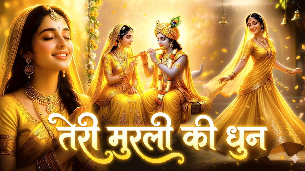तेरी मुरली की धुन सुनने मैं बरसाने से आयी ~ Teri Murli Ki Dhun ~ Most Popular Radha Krishna #bhajan