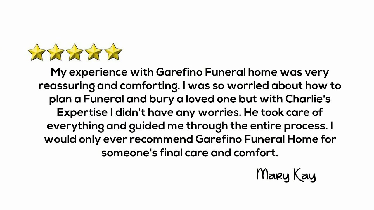Garefino Funeral Home - Customer Reviews - YouTube