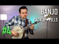 Bluegrass Banjo Lesson | Backup and Fill Licks #4