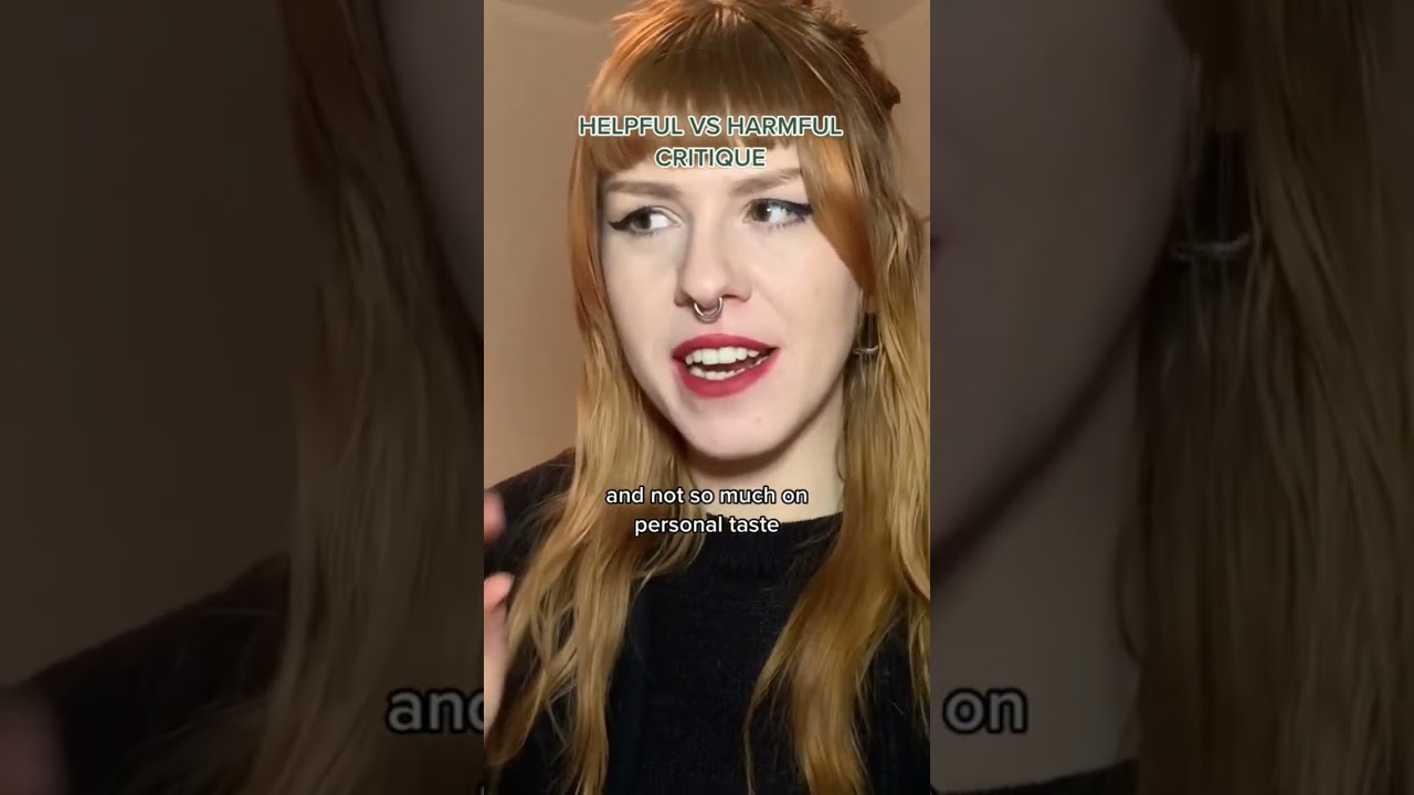 Who should you listen to when taking criticism? 