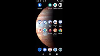 Installing myPJV app using the Microsoft Edge browser on an Android device.