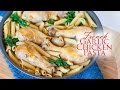 French Garlic Chicken Pasta With Wilted Spinach