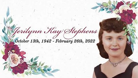 Jerilynn Kay Stephens Funeral Video (To My Grandma)