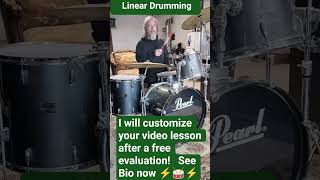 Linear Drumming! Amazingly simple and powerful ⚡🥁⚡#drums
