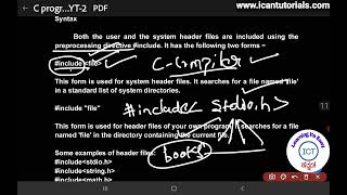 In ಕನ್ನಡ - Header files in C programming language in Kannada.