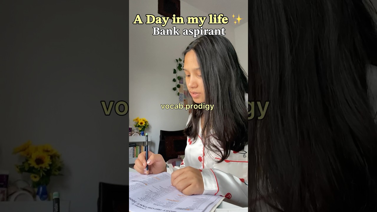 A day in life 📚✨as BANKING ASPIRANT 