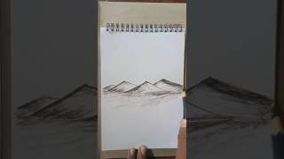how to draw a scenery ll scenery easy drawing ll pencil sketch ll #shorts