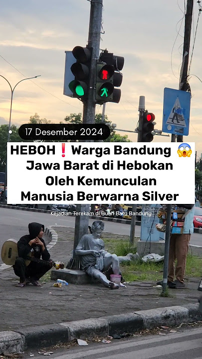 Heboh❗️Aneh tapi Nyata, Seorang Pemuda di Bandung Jawa Barat Berubah Menjadi Manusia Silver #shorts