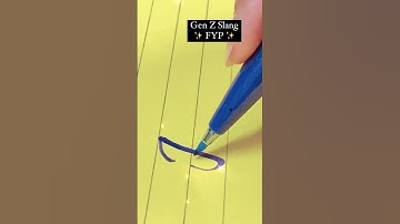 Learn gen z slang | #calligraphy #handlettering #brushpen #learnenglish #shorts #youtubeshorts