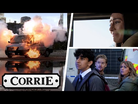 A Bomb Explodes in the Speed Daal Van | Coronation Street