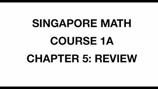 Chapter 5: Rates and Speed - Review (Course: 1A - Singapore Math) – grade 6