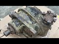 Restoration Box Reduce speed 200kg giant old | Restore gear screw winch rusty