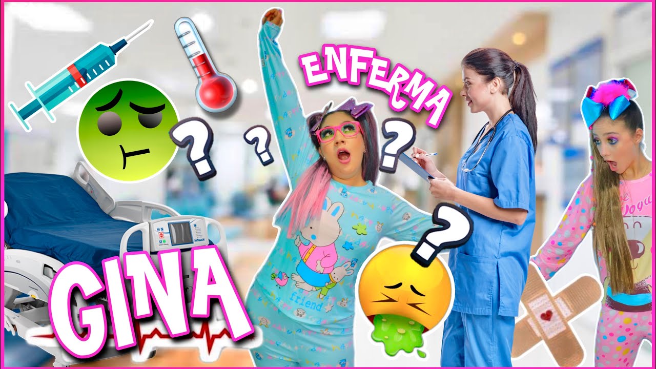 GINA FINGE ESTAR ENFERMA PARA NO IR A LA ESCUELA / NO HICE LA TAREA DE LA ESCUELA / TENGO VIRUELA